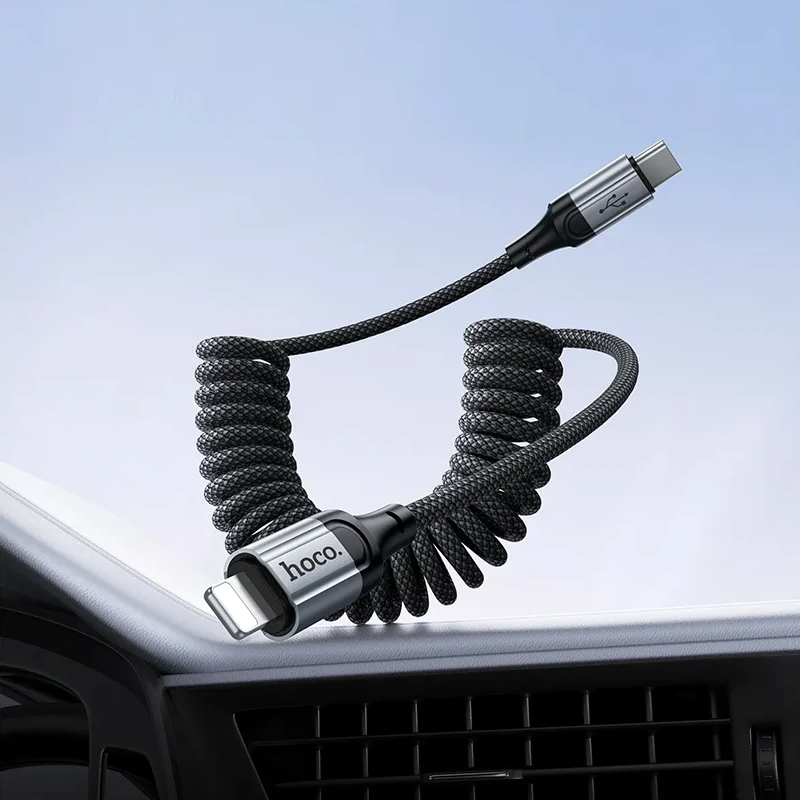 Cable de Datos y Carga USB-C - Lightning HOCO X121, 27W, 1.5m, Negro