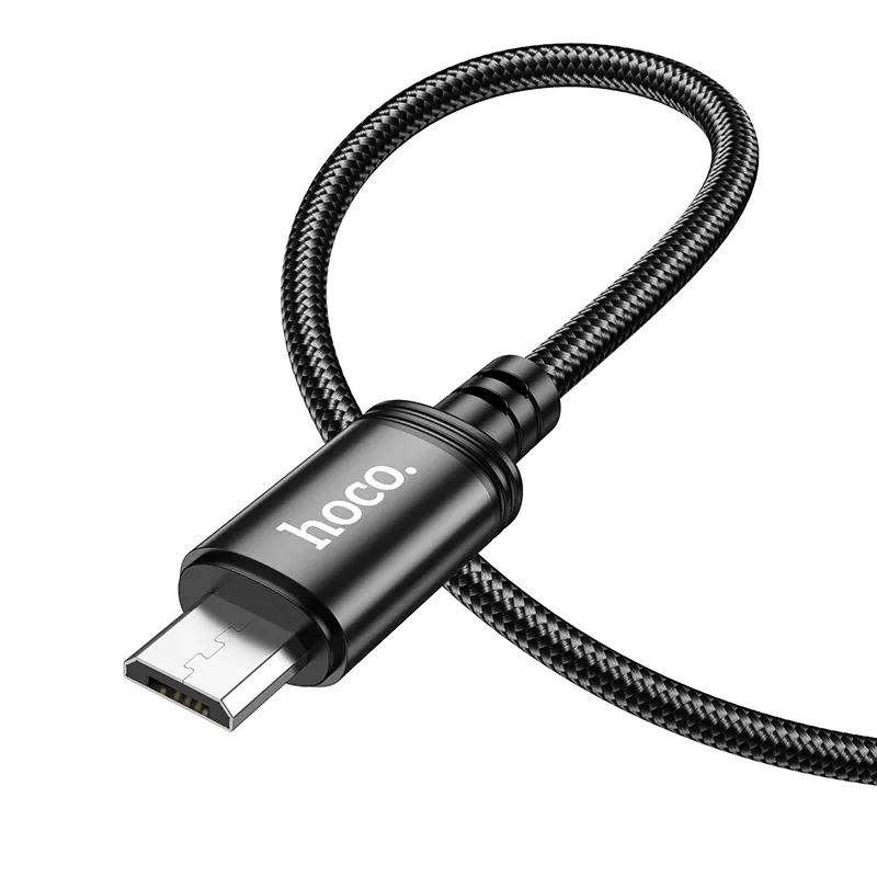 Cable de Datos y Carga USB-A - microUSB HOCO X89, 18W, 1m, Negro