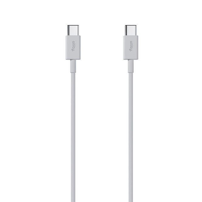 Cable de Datos y Carga USB-C - USB-C Allity. AUC-03, 100W, 2m, Blanco