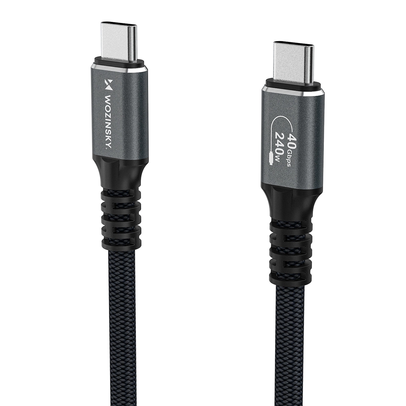 Cable de Datos y Carga USB-C - USB-C WZK WPS-UY42S, 240W, 2m, Negro