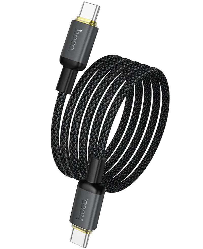 Cable de Datos y Carga USB-C - USB-C HOCO X128 Benefit, 60W, 1m, Negro