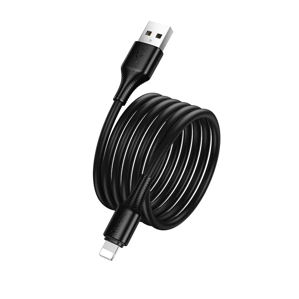 Cable de Datos y Carga USB-A - Lightning HOCO X120, 18W, 1m, Negro