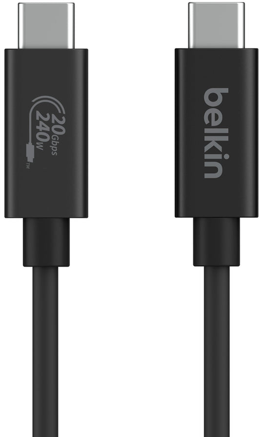 Cable de Datos y Carga USB-C - USB-C Belkin Connect, 240W, 2m, Negro INZ004bt2MBK