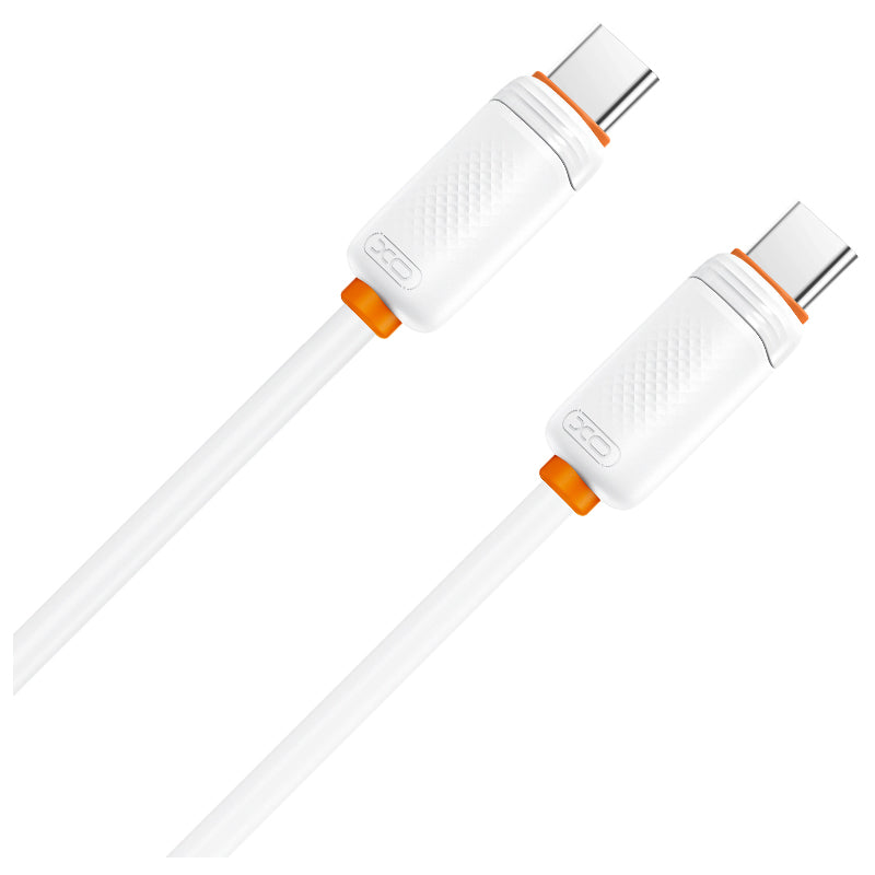 Cable de Datos y Carga USB-C - USB-C XO Design NB-Q302B, 60W, 1m, Blanco