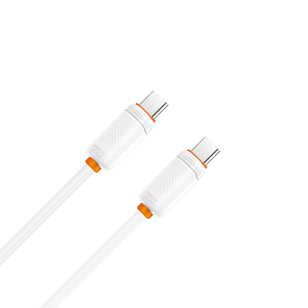 Cable de Datos y Carga USB-C - USB-C XO Design NB-Q298, 240W, 1m, Blanco