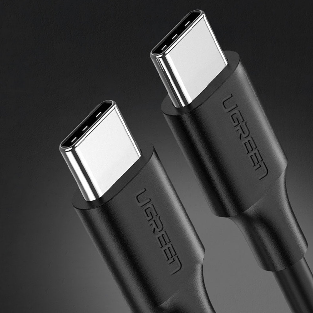 Cable de carga y datos USB-C - USB-C UGREEN US286, 60W, 2m, Negro