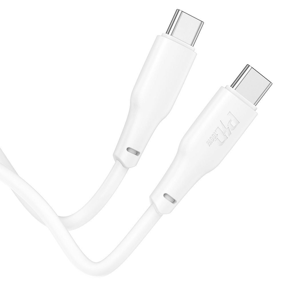 Cable de carga y datos USB-C - USB-C HOCO X93, 100W, 1m, Blanco