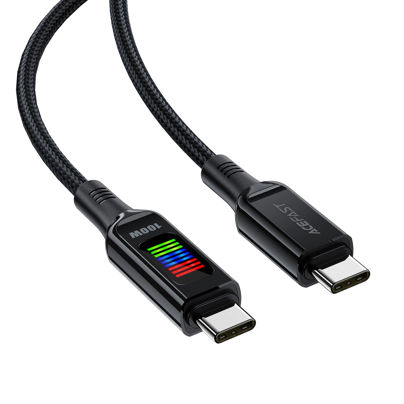 Cable de Datos y Carga USB-C - USB-C Acefast C7-03, 100W, 1.2m, Negro