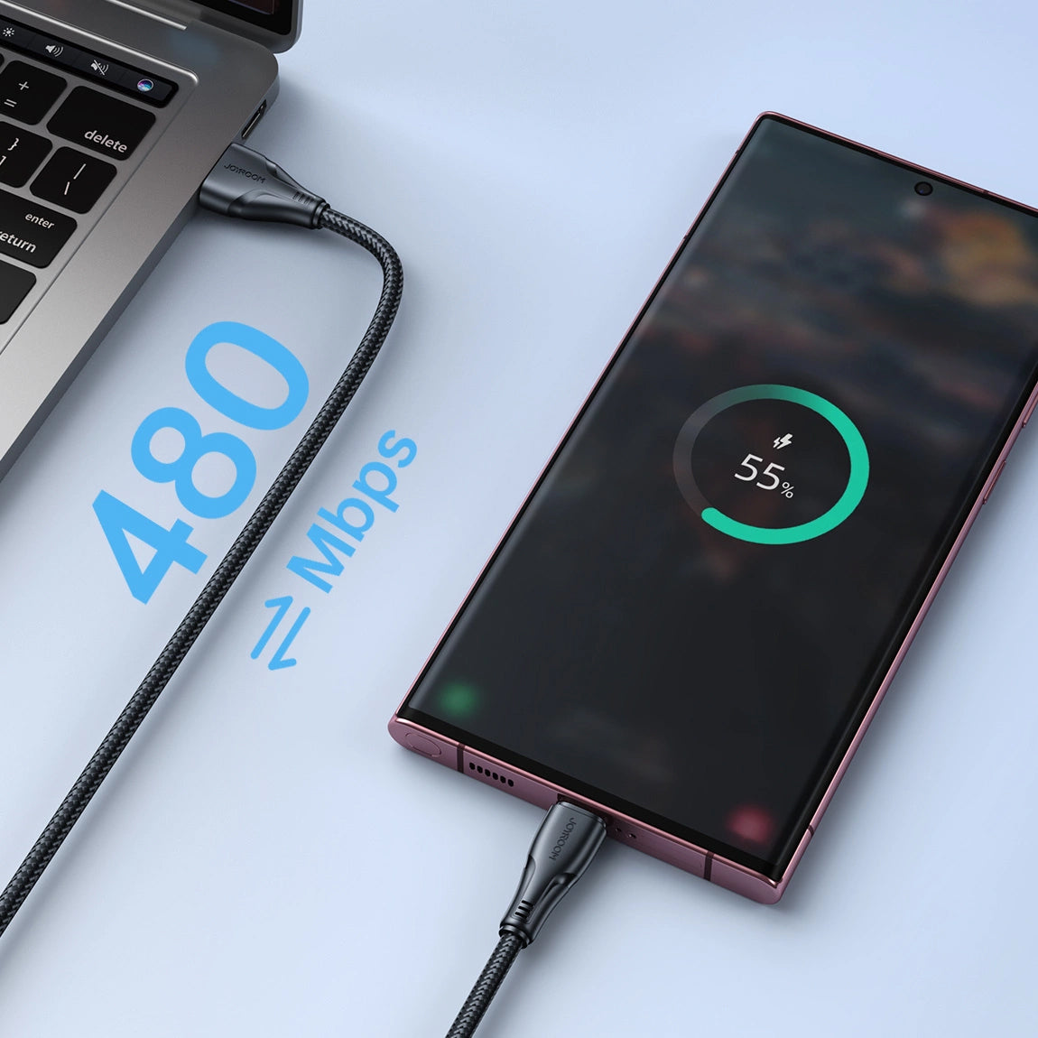 Cable de Datos y Carga USB-A - USB-C Joyroom S-A11, 18W, 1.2m, Negro