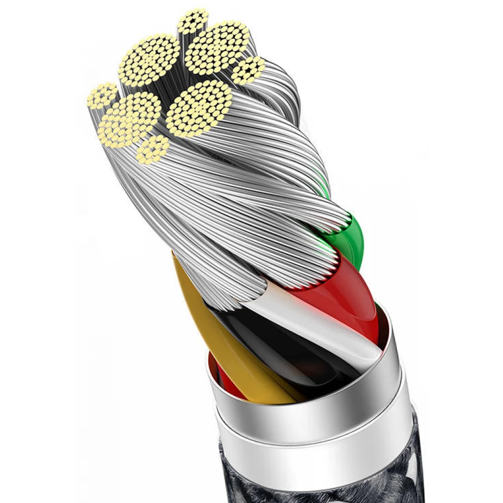 Cable de Datos y Carga USB-A a USB-C Baseus Serie Dinámica, 100W, 2m, Gris CALD000716