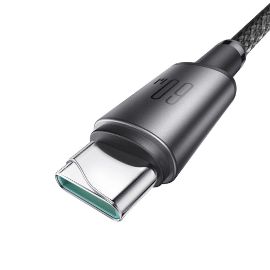 Cable de Datos y Carga USB-C - USB-C Joyroom S-A50, 60W, 1.2m, Gris
