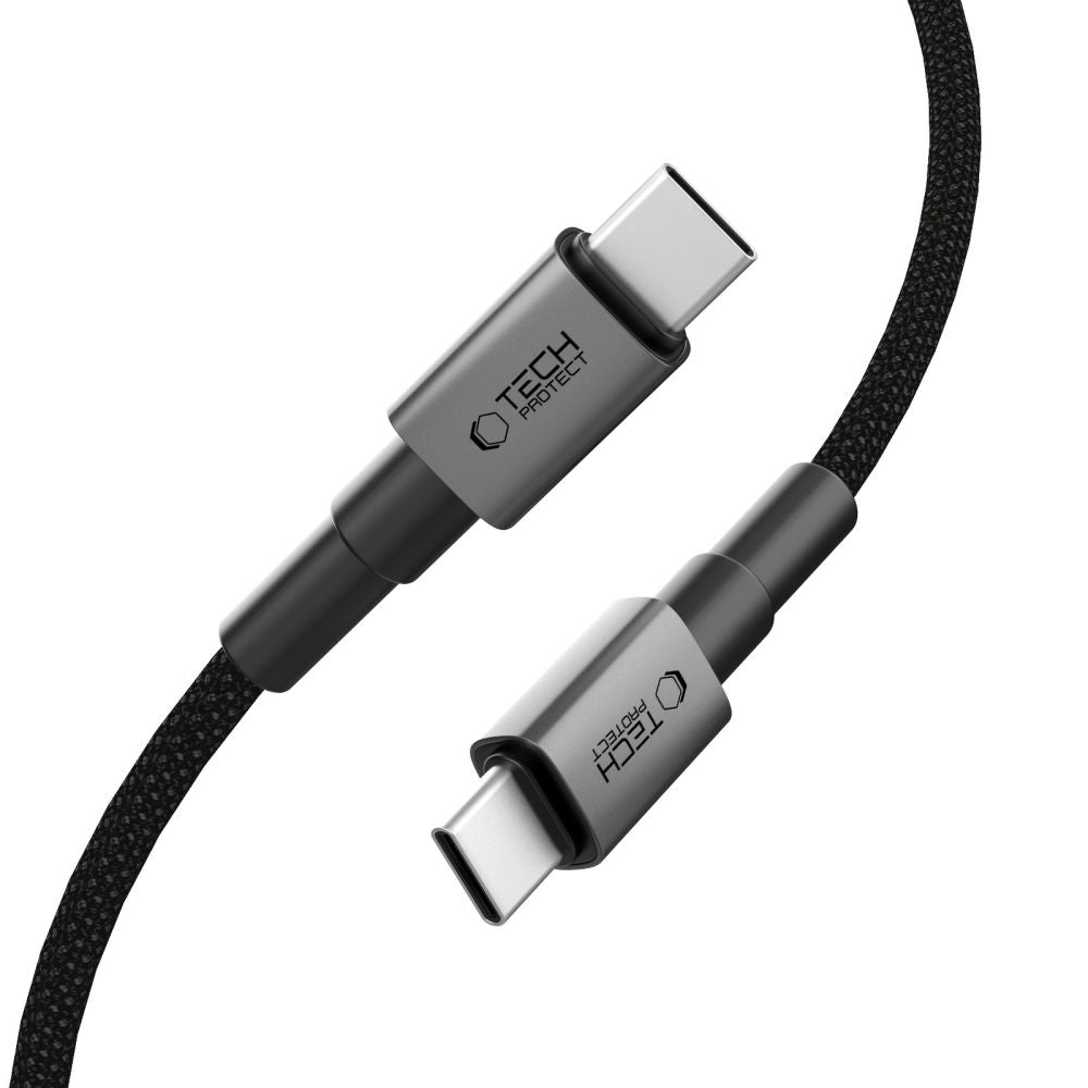Cable de Datos y Carga USB-C - USB-C Tech-Protect Ultraboost DNA, 60W, 0.5m, Gris