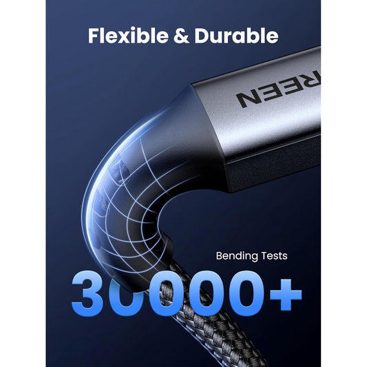 Cable de carga y datos USB-C - USB-C UGREEN US567, 60W, 1m, Gris
