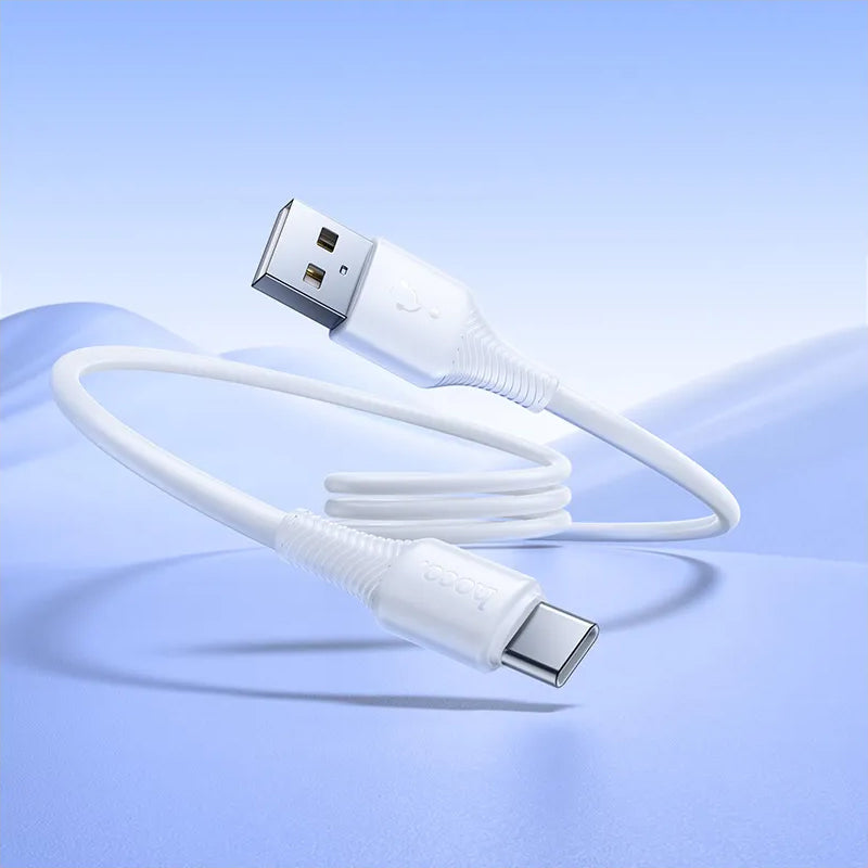 Cable de Datos y Carga USB-A - USB-C HOCO X120, 60W, 1m, Blanco
