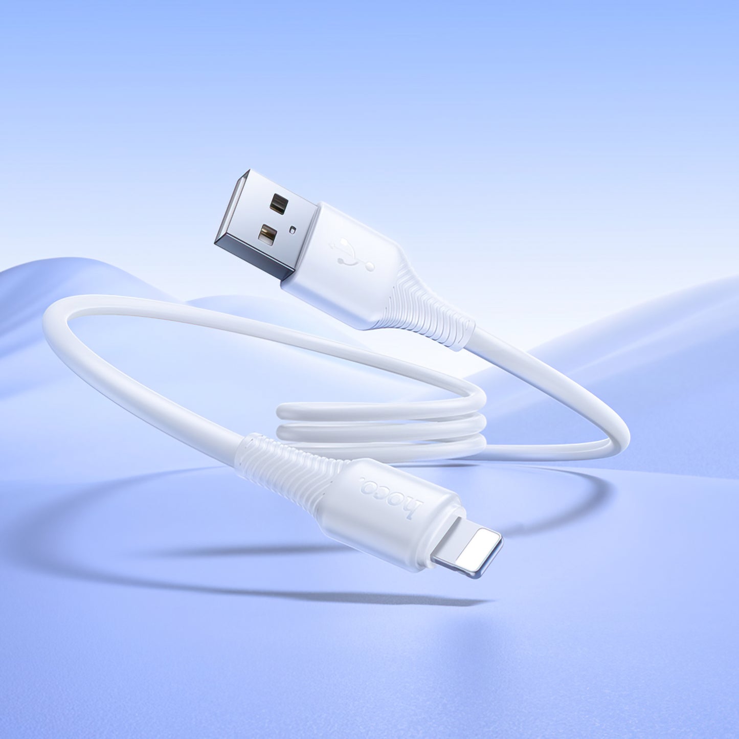 Cable de Datos y Carga USB-A - Lightning HOCO X120, 18W, 1m, Blanco