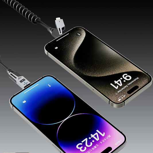 Cable de Datos y Carga USB-A / USB-C - Lightning / USB-C Dudao L20 Pro, 65W, 1.5m, Negro