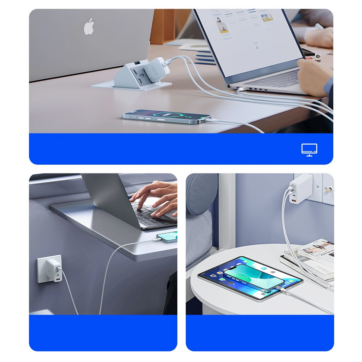 Cable de Datos y Carga USB-C - USB-C Orico CDX, 60W, 1m, Blanco