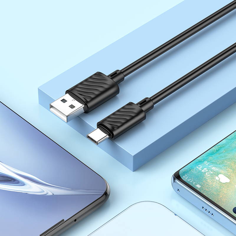 Cable de Datos y Carga USB-A - USB-C HOCO X88, 18W, 2m, Negro