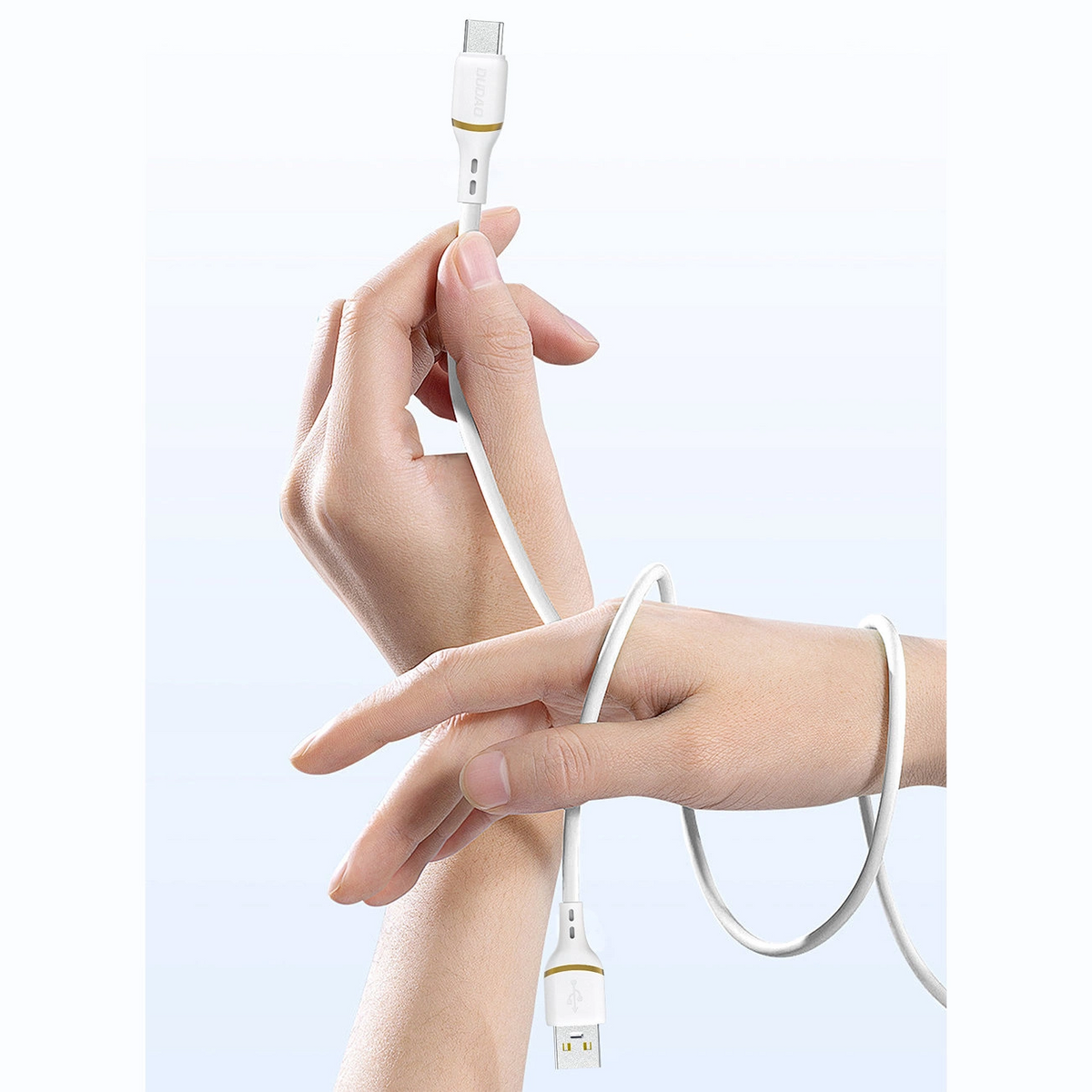 Cable de Datos y Carga USB-C - USB-C Dudao L25C, 30W, 1m, Blanco