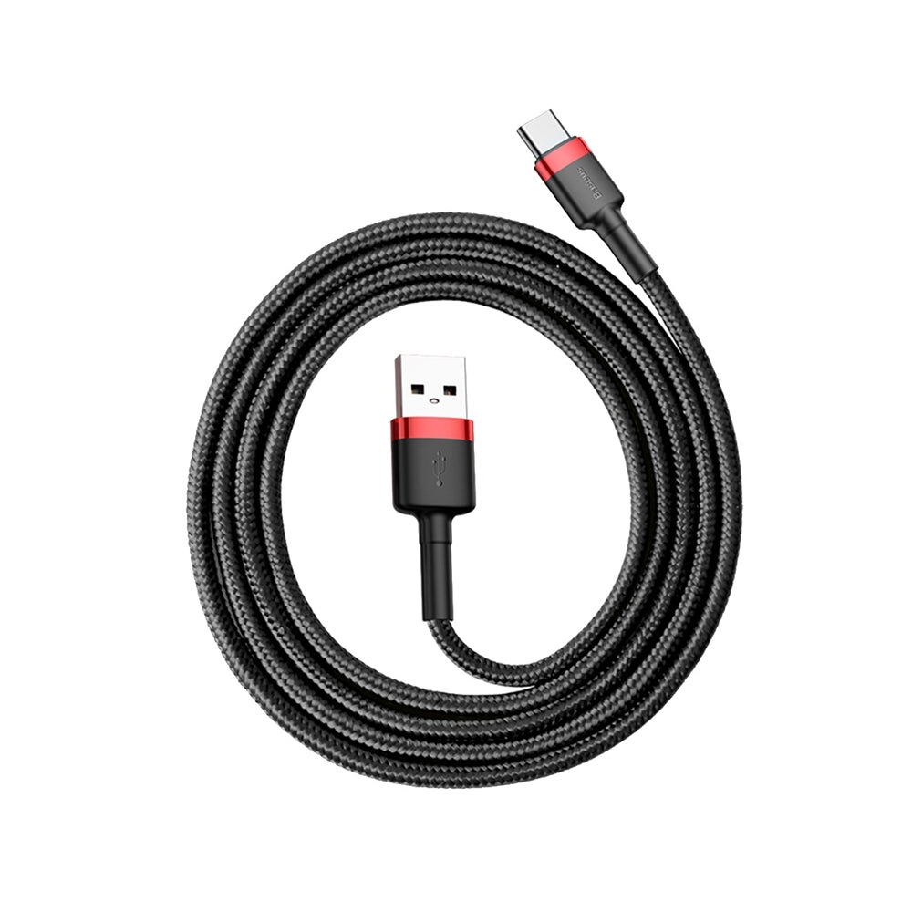 Cable de Datos y Carga USB-A - USB-C Baseus Cafule, 60W, 1m, Rojo CATKLF-B91