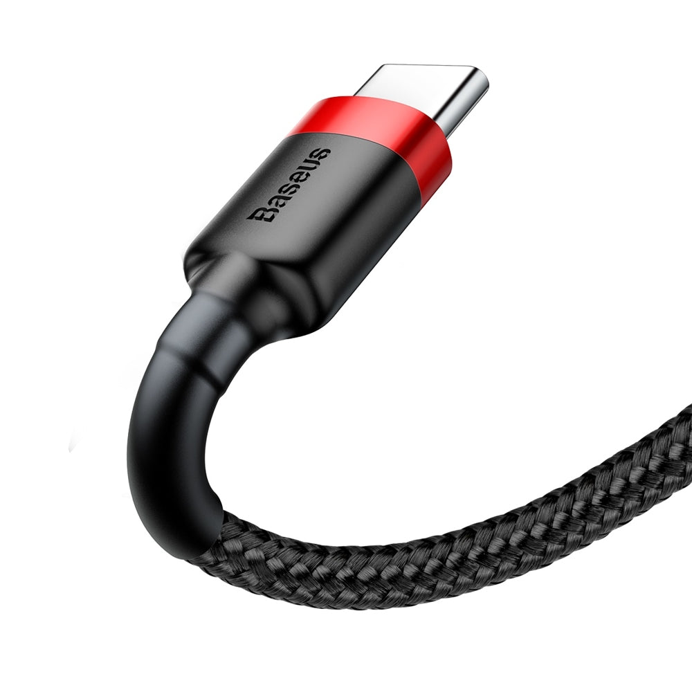 Cable de Datos y Carga USB-A - USB-C Baseus Cafule, 60W, 0.5m, Rojo CATKLF-A91