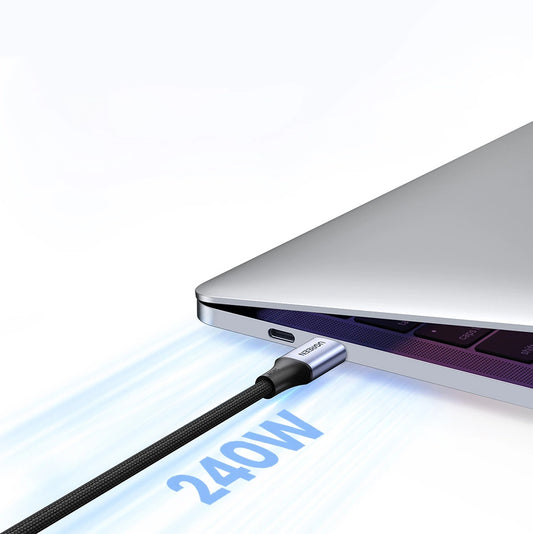 Cable de carga y datos USB-C - USB-C UGREEN US535, 240W, 2m, Gris
