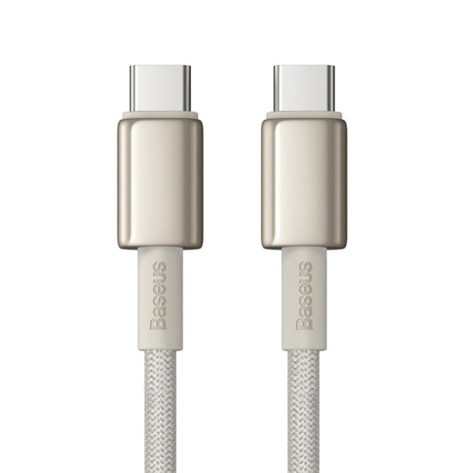 Cable de Datos y Carga USB-C - USB-C Baseus Tungsten Gold, 100W, 1m, Dorado P10319800G21-00
