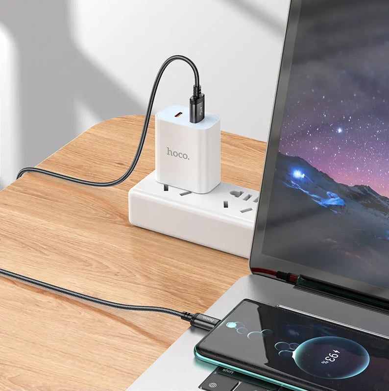 Cable de Datos y Carga USB-A - USB-C HOCO X89, 18W, 2m, Negro