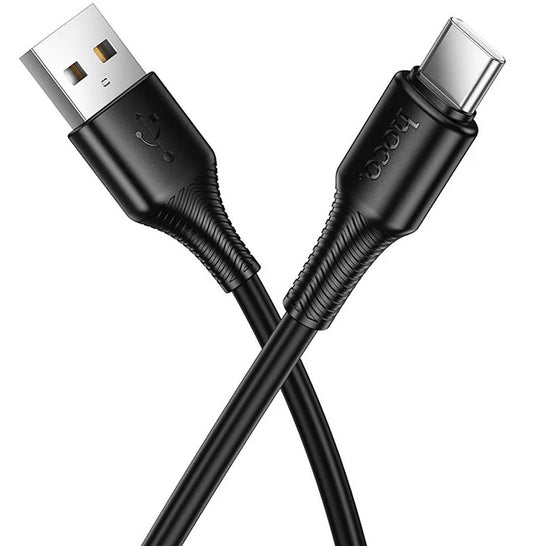Cable de Datos y Carga USB-A - USB-C HOCO X120, 60W, 1m, Negro