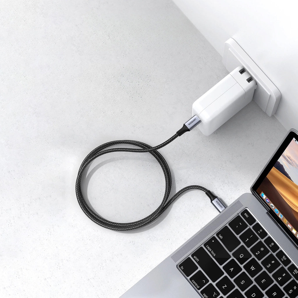 Cable de Datos y Carga USB-C - USB-C UGREEN US316, 100W, 0.5m, Gris