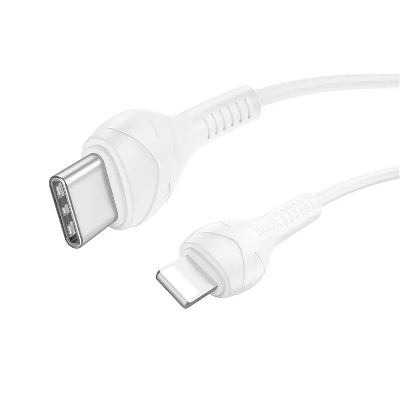 Cable de Datos y Carga USB-C - Lightning HOCO X37, 27W, 1m, Blanco