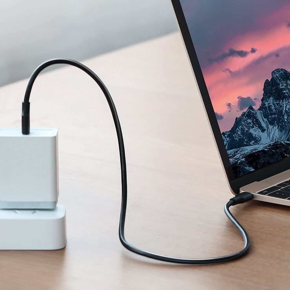 Cable de carga y datos USB-C - USB-C UGREEN US286, 60W, 2m, Negro