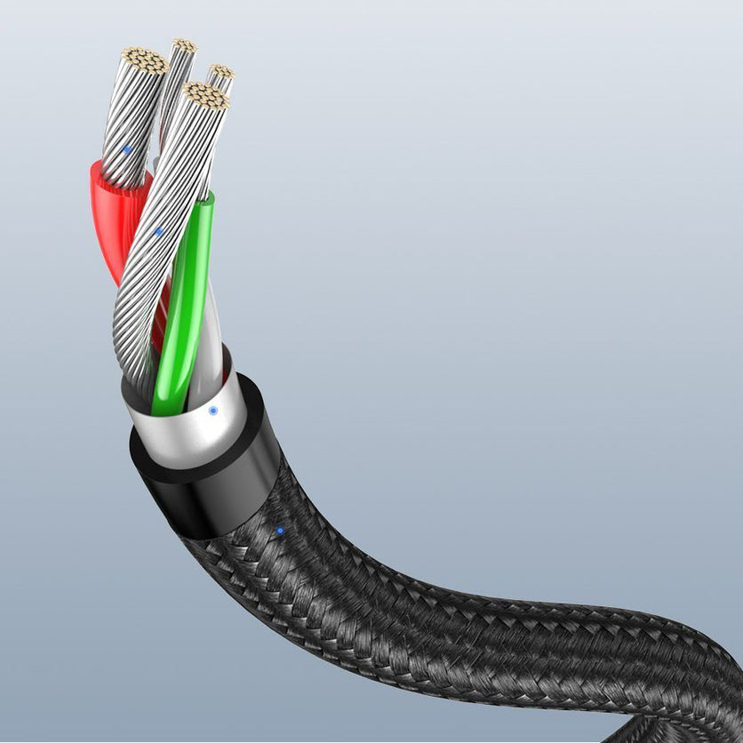 Cable de datos y carga USB-A - USB-C UGREEN US284 Angled, 60W, 3m, Gris