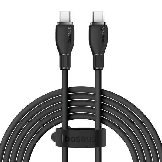 Cable de carga y datos USB-C - USB-C Baseus Pudding, 100W, 1,2m, Negro P10355702111-00