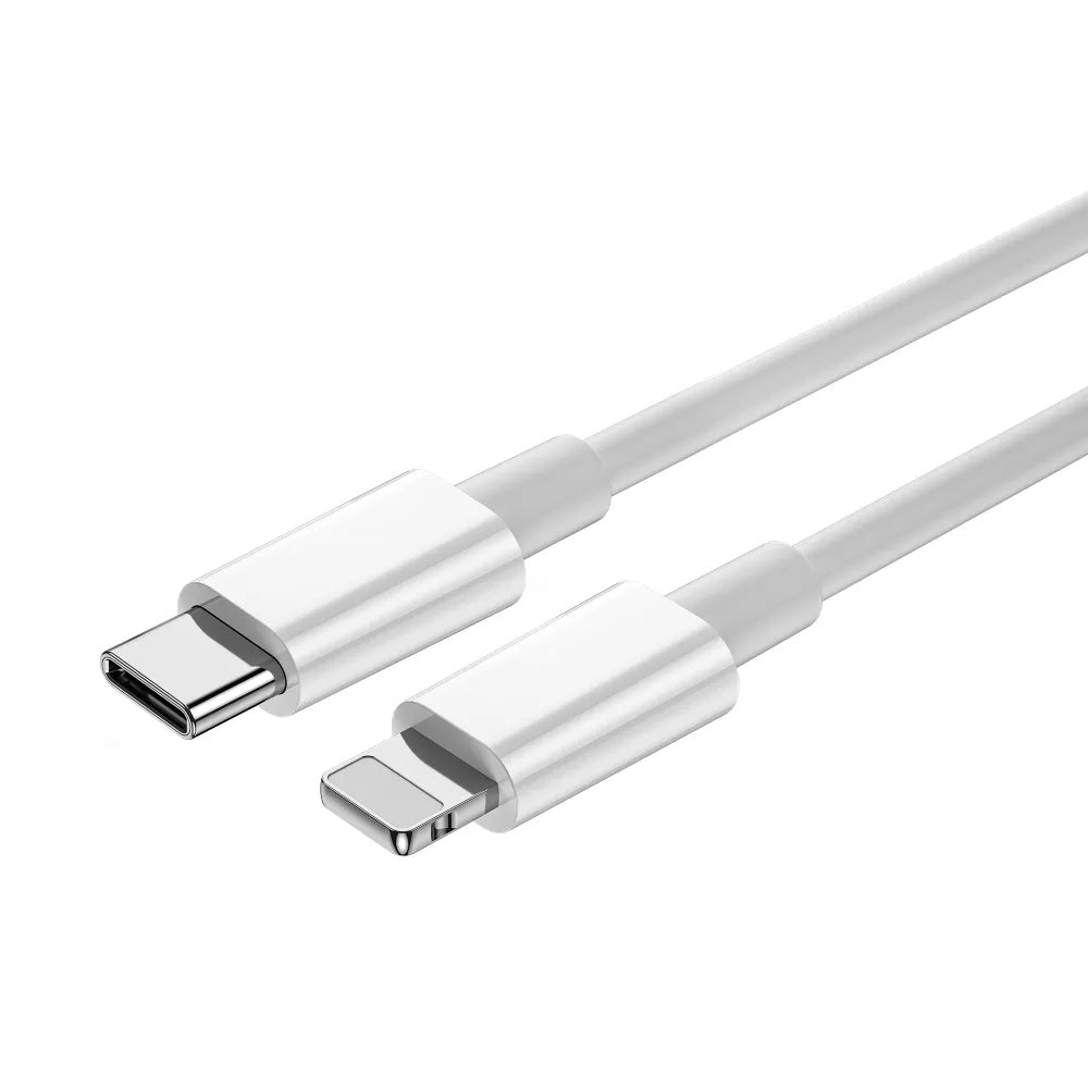 Cable de Datos y Carga USB-C - Lightning WiWu Wi-C008, 30W, 1.2m, Blanco