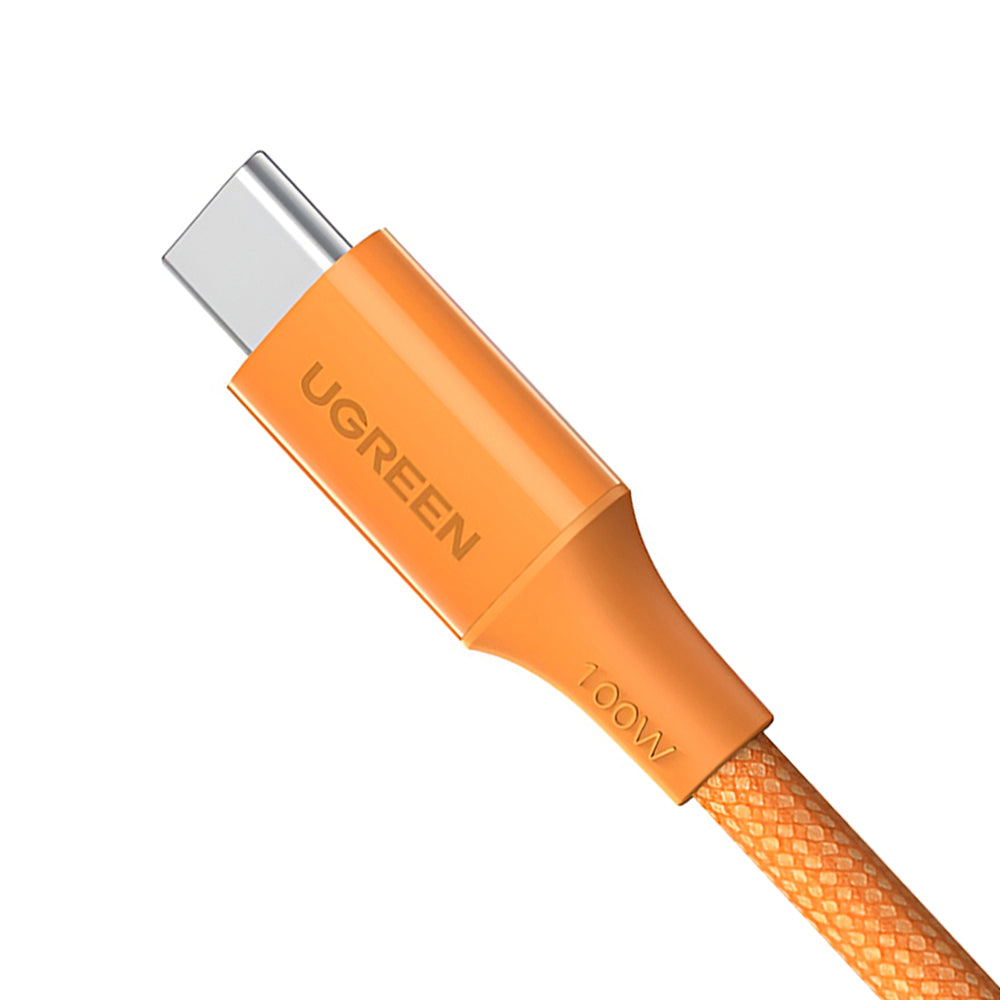 Cable de Datos y Carga USB-C - USB-C UGREEN L502, 100W, 1m, Naranja