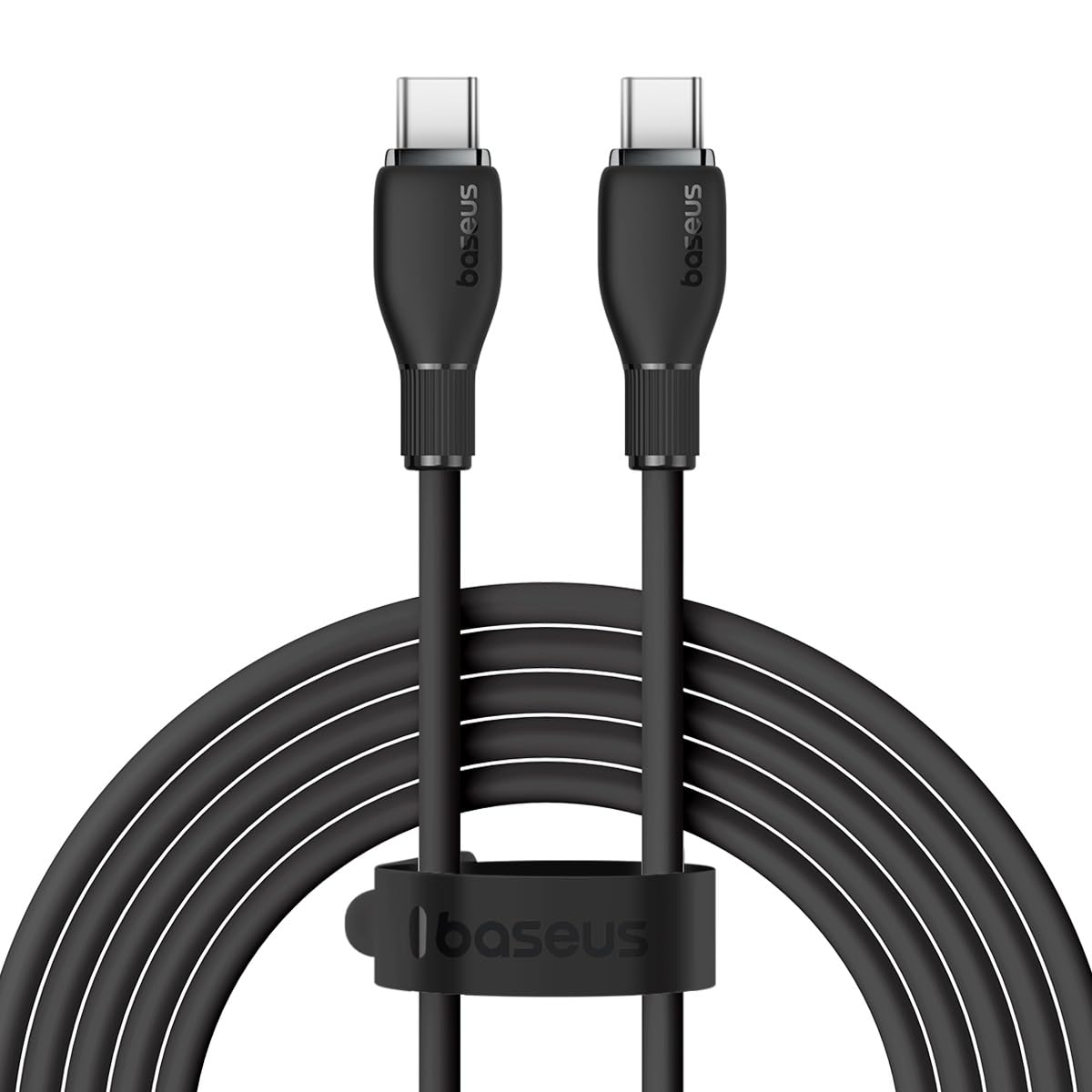 Cable de Datos y Carga USB-C - USB-C Baseus Pudding, 100W, 2m, Negro P10355702111-01