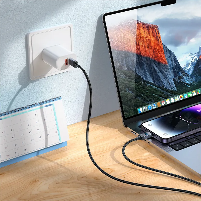 Cable de Datos y Carga USB-C - Lightning HOCO X118 Display, 27W, 1m, Negro