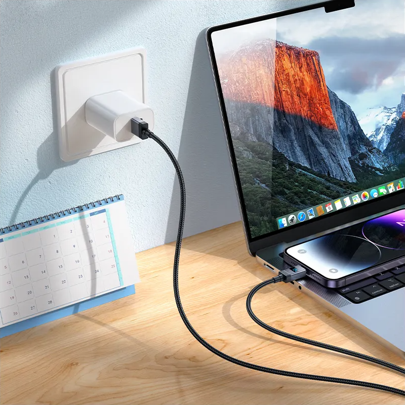 Cable de Datos y Carga USB-A - Lightning HOCO X118 Display, 12W, 1m, Negro