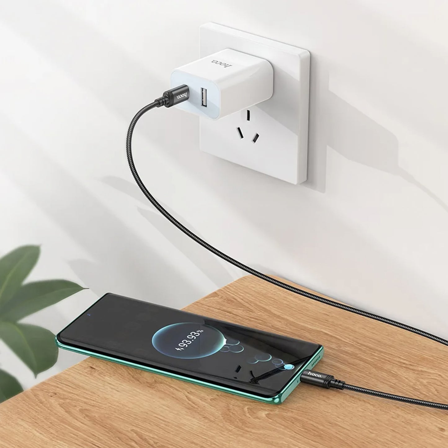 Cable de Datos y Carga USB-C - USB-C HOCO X91, 60W, 3m, Negro