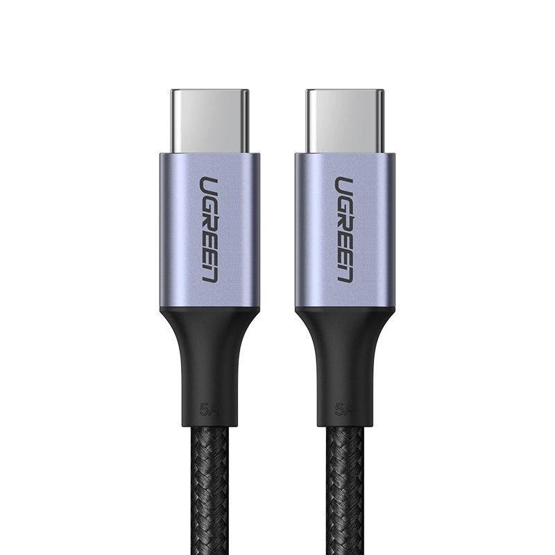 Cable de Datos y Carga USB-C - USB-C UGREEN US316, 100W, 0.5m, Gris