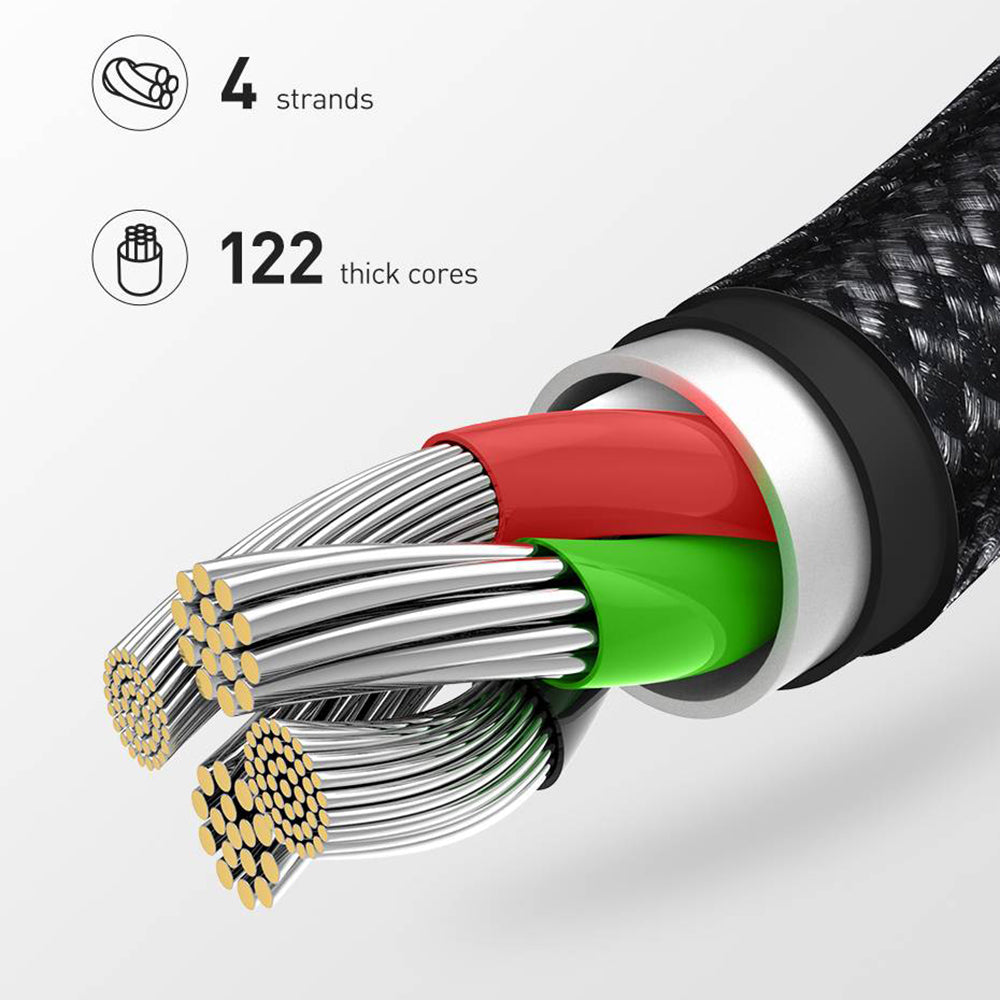 Cable de Datos y Carga USB-A - Lightning ColorWay CW-CBUL004, 18W, 1m, Verde