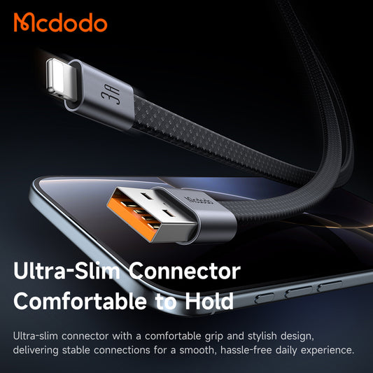 Cable de Datos y Carga USB-A - Lightning McDodo CA-1160, 18W, 1m, Negro