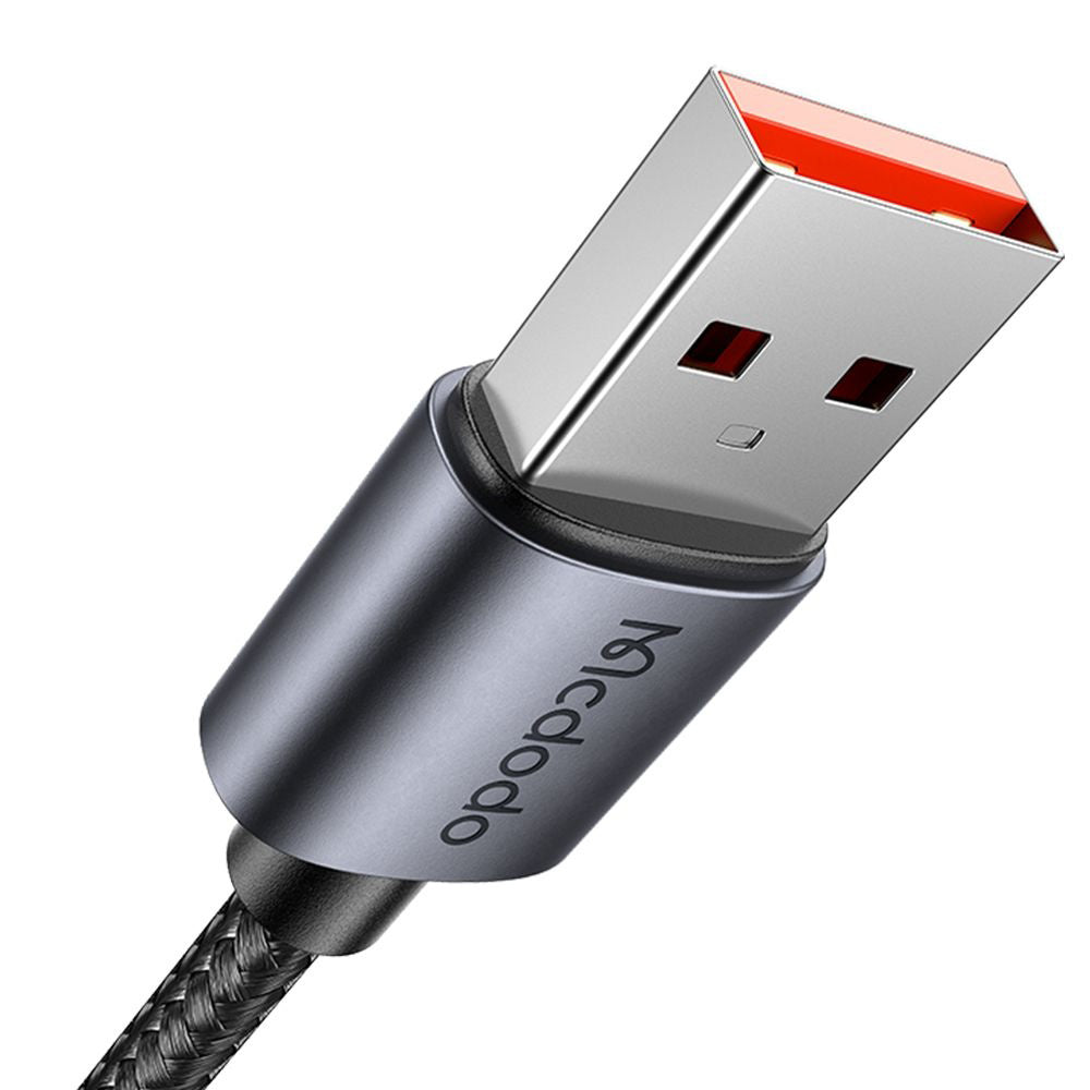 Cable de Datos y Carga USB-A - Lightning McDodo CA-6490 Display, 18W, 1.2m, Negro