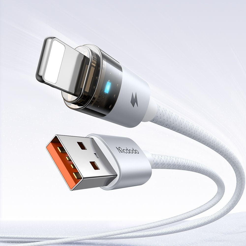 Cable de Datos y Carga USB-A - Lightning McDodo CA-6912, 18W, 1.2m, Blanco