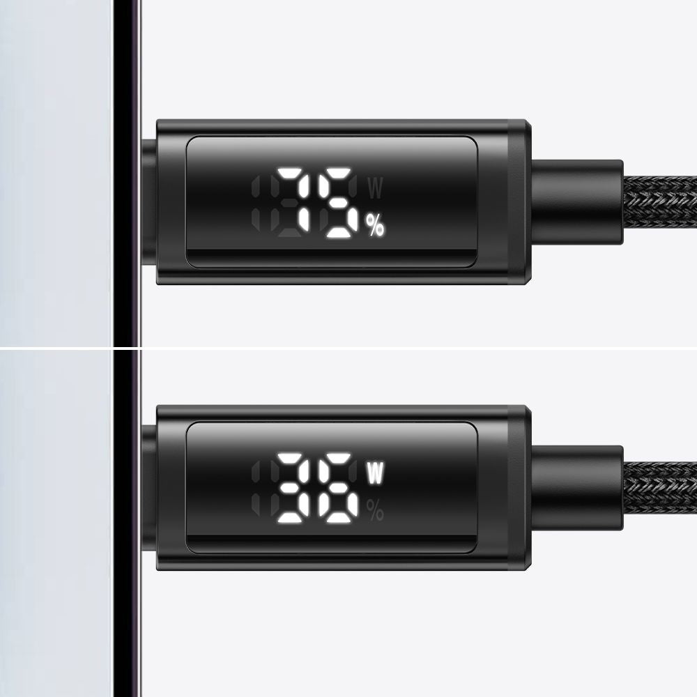 Cable de Datos y Carga USB-A - Lightning McDodo CA-7970 Display, 18W, 1.2m, Negro