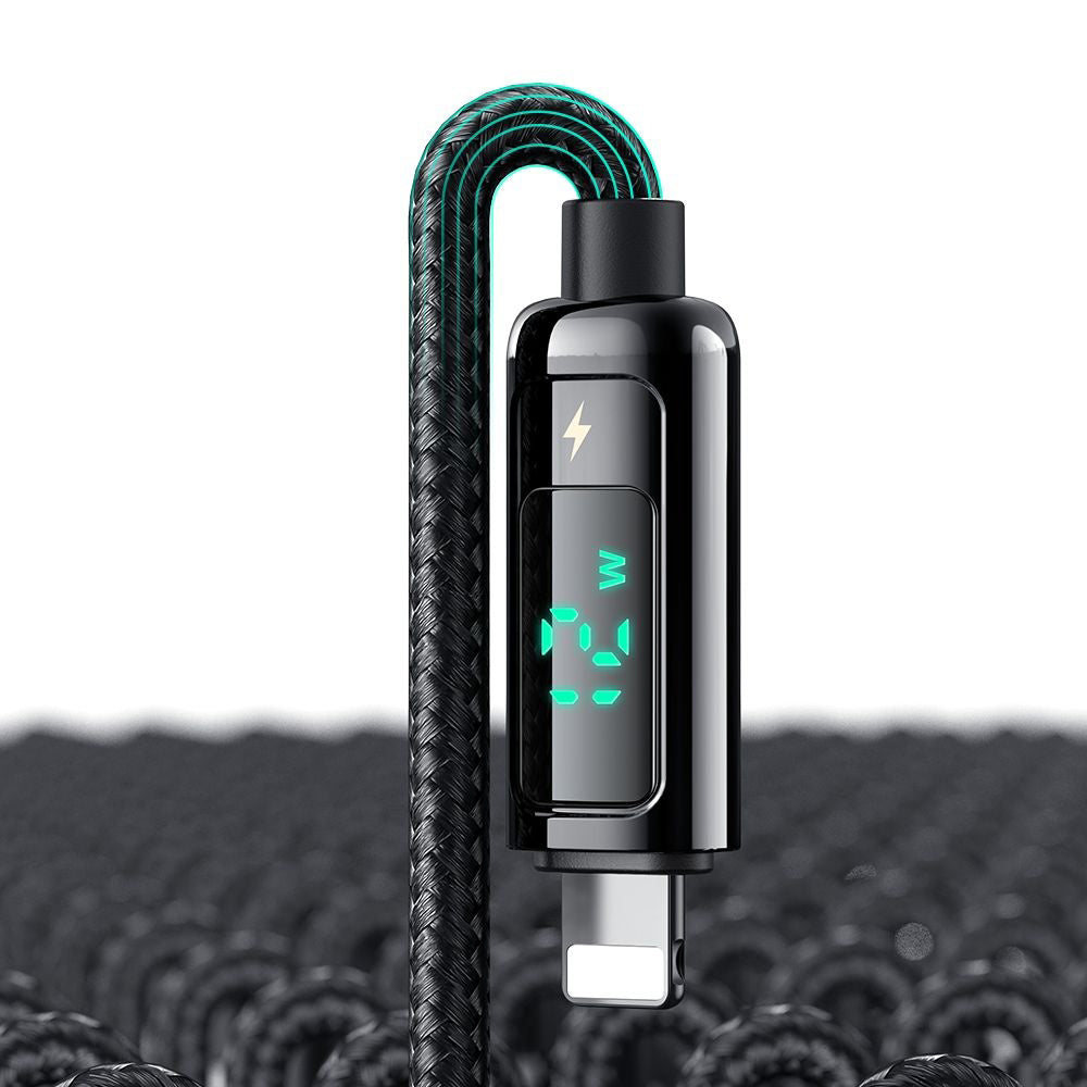 Cable de Datos y Carga USB-A - Lightning McDodo CA-9940 Display, 12W, 1.2m, Negro