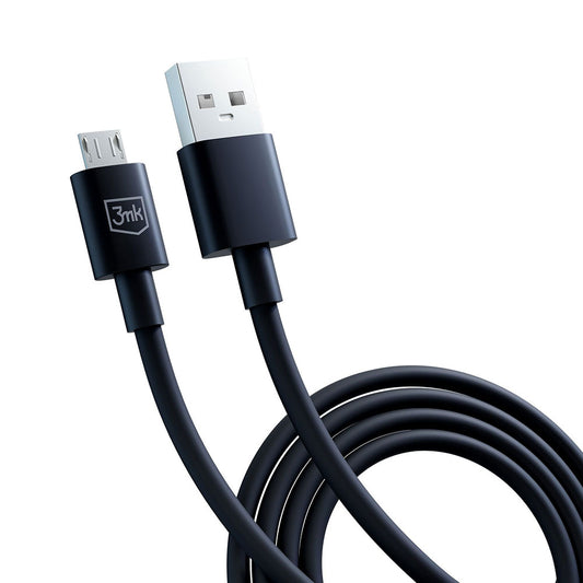 Cable de Datos y Carga USB-A - microUSB 3MK Hyper, 18W, 1.2m, Negro