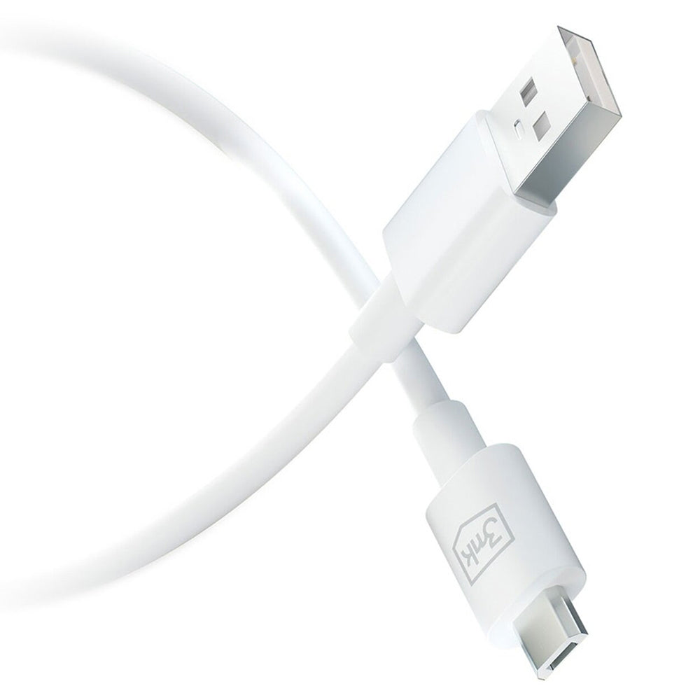 Cable de Datos y Carga USB-A - microUSB 3MK Hyper, 18W, 1.2m, Negro