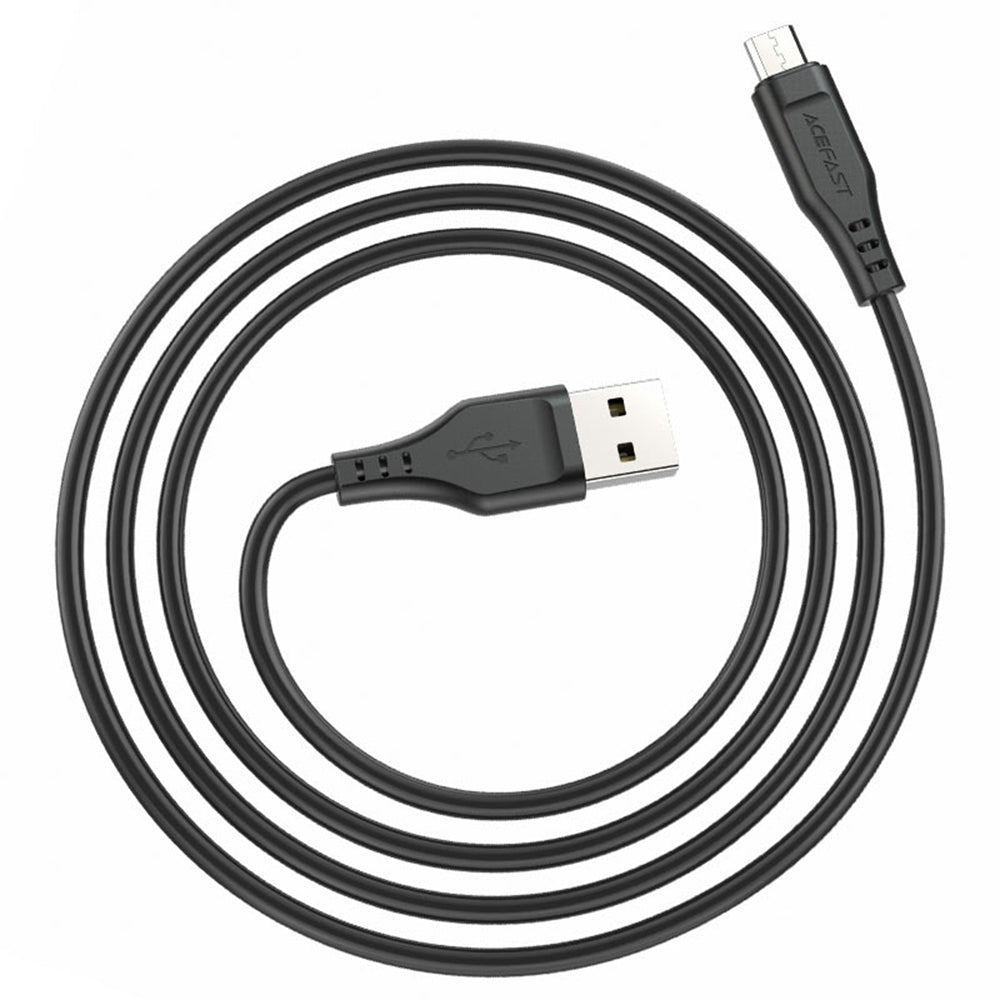 Cable de Datos y Carga USB-A - microUSB Acefast C3-09, 18W, 1.2m, Blanco